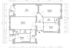 Bezugsfreie 4-Zimmer-Altbauwohnung mit zwei Westbalkonen – Fertigstellung August 2026 (WE 08) – Die vollständige Adresse der Immobilie erhältst du vom Anbieter., 13359 Gesundbrunnen, Berlin – Vorschaubild 10