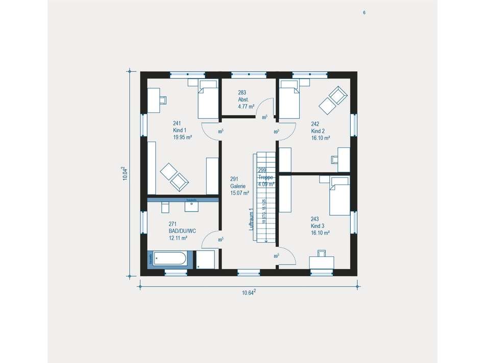 Familienfreundlicher Grundriss