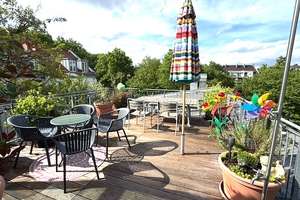 Haidhausen: Dachterrasse mit Blick ins Grüne