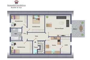 Oberwohnung mit Balkon in zentraler Lage von Friesoythe zu vermieten – Die vollständige Adresse der Immobilie erhältst du vom Anbieter., 26169 Friesoythe – Vorschaubild 19
