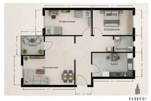 Sicheres Investment: Vermietete 3-Zimmer-Wohnung mit Balkon und Tiefgaragenstellplatz – Die vollständige Adresse der Immobilie erhältst du vom Anbieter., 13583 Falkenhagener Feld, Berlin – Vorschaubild 10