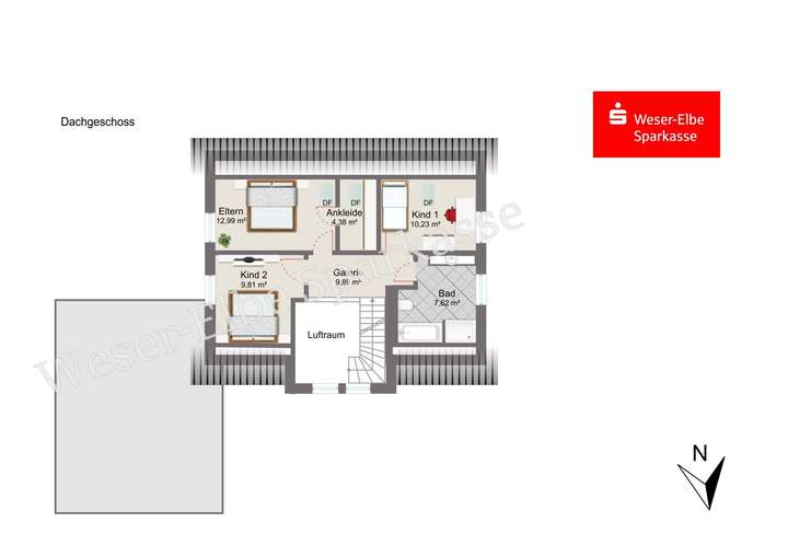 Grundriss Dachgeschoss