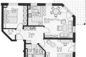 3-Zimmer-Erdgeschosswohnung mit Terrasse, Garten und TG-Stellplatz inkl. 11kW Wallbox – Albertus-Magnus-Str. 16, 85048 Friedrichshofen-Hollerstauden, Ingolstadt – Vorschaubild 19