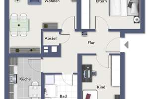 Kapitalanlage! Vermietete 3-Zimmer-Eigentumswohnung mit Garage in Münster-Coerde – 48157 Coerde, Münster – Vorschaubild 4