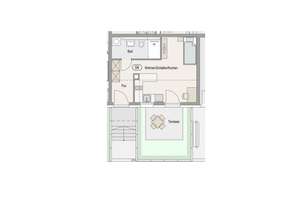 Neubau in KA-Durlach (Aue):  1- Zi.-ETW mit Terrasse, Gärtchen und sep. Eingang – 76227 Durlach, Karlsruhe – Vorschaubild 5