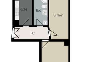 KAPITALANLAGE MIT KONTINUITÄT | Langfristig vermietete 2-Raum-Wohnung mit Entwicklungspotenzial – Die vollständige Adresse der Immobilie erhältst du vom Anbieter., 4277 Connewitz, Leipzig – Vorschaubild 4