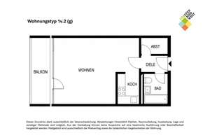 Jetzt einziehen: Kompakte 1-Zimmer-Wohnung mit Einbauküche in München – 81475 Fürstenried-West, München – Vorschaubild 9