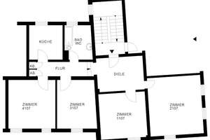 Zimmer ca. 16,92 m² innerhalb einer 4er-WG // 2.OG links – Kleiststr. 13, 38440 Stadtmitte (Ortsteil), Wolfsburg – Vorschaubild 9