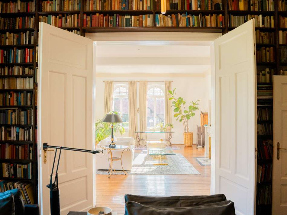 Bibliothek und Salon