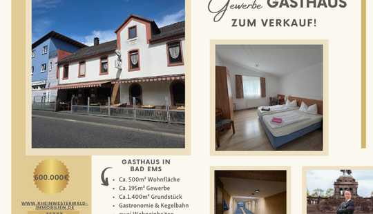 Bild von Charmantes Gasthaus mit Kegelbahn in Bad Ems – vielseitige Kapitalanlage mit Potenzial