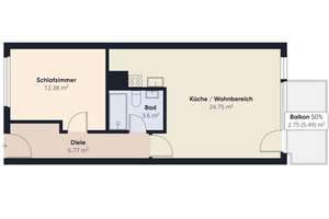 Ellenerbrok-Schevemoor | Erstbezug: Modernisierte 2-Zimmer-Wohnung – Die vollständige Adresse der Immobilie erhältst du vom Anbieter., 28325 Ellenerbrok-Schevemoor, Bremen – Vorschaubild 18