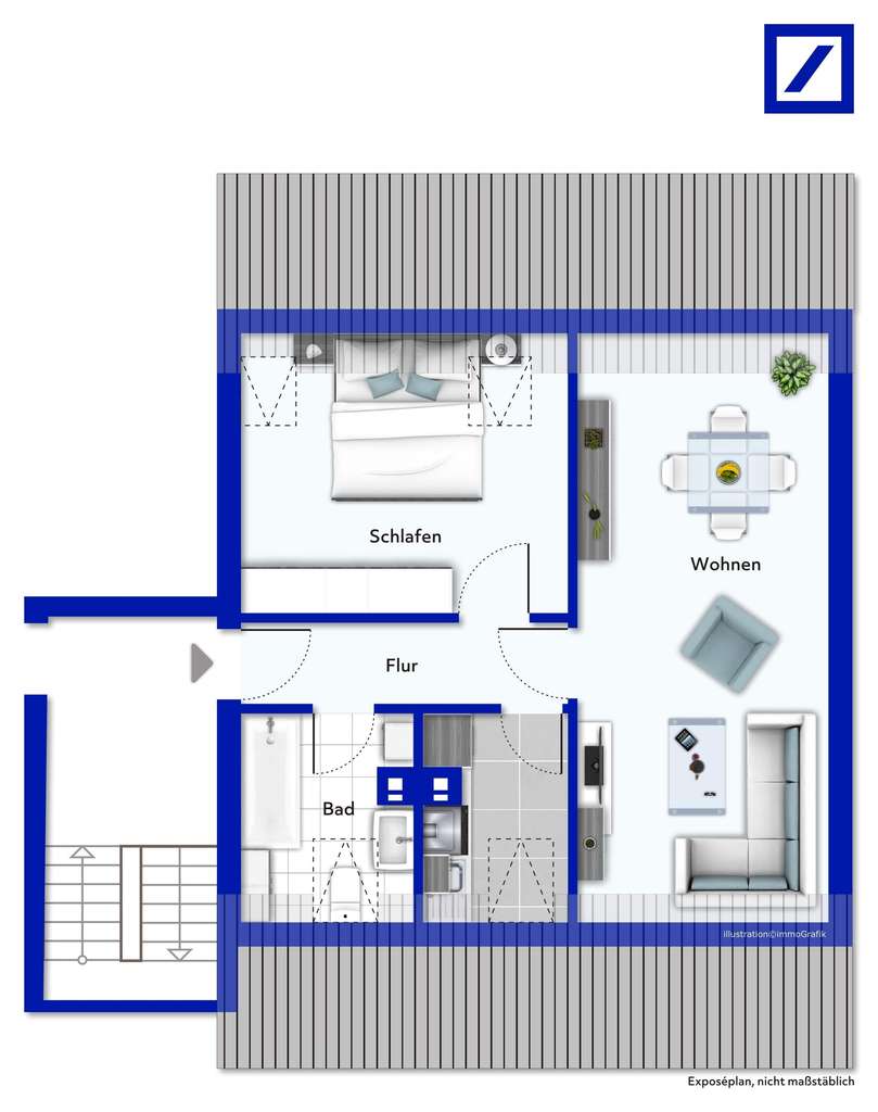 Immobilie in Murrhardt - Rendite mit Überschuss, top vermietet - 2 Zimmer Wohnung in Murrhardt - Bild 4
