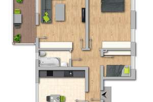 +++ 4-ZIMMER EG-WOHNUNG MIT GARTEN +++ – Industriestrasse 12, 47803 Kempener Feld/Baackeshof, Krefeld – Vorschaubild 3