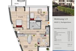 3-Zimmer-Eckwohnung im Dachgeschoss mit Panoramablick
 – Die vollständige Adresse der Immobilie erhältst du vom Anbieter., 51375 Schlebusch, Leverkusen – Vorschaubild 2