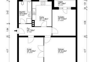 FREIE Charmante 3-Zi.  Wohnung im 1.OG– ohne Käuferprovision Haus 10_22 – 30628 Kleefeld, Hannover – Vorschaubild 14