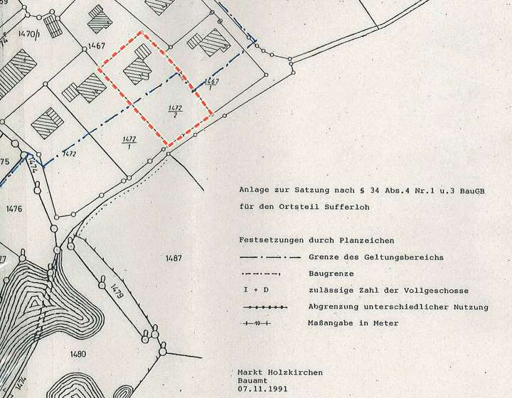 Lageplan gem. Ortsabrundung...