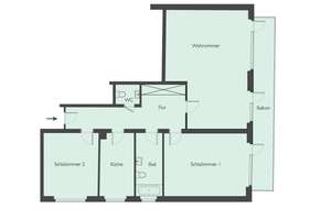Großzügige 3-Zimmerwohnung mit großem Balkon und Einbauküche. – 60433 Dornbusch, Frankfurt am Main – Vorschaubild 14