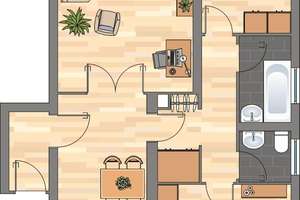 Zeit für einen Tapetenwechsel? Tolle 3 Zimmer Wohnung mit Balkon! – Hesseweg 8, 44328 Scharnhorst-Ost, Dortmund – Vorschaubild 6