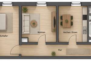2-Zimmer-Dachgeschosswohnung in zentraler Lage von Mannheim – modernisiert