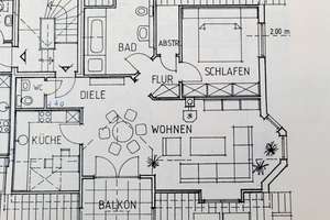 Lichtdurchflutete 2-Zimmer-Dachgeschosswohnung in schönster Lage von Bad Wilhelmshöhe – Krähhahnstraße 9d, 34131 Bad Wilhelmshöhe, Kassel – Vorschaubild 2