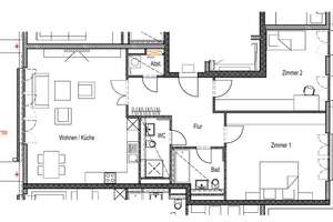 Großzügige Wohnung mit Wintergarten und Balkon sucht Mieter: 3-Zimmer, 119m² – Konrad-Adenauer-Ring 1a, 65187 Rheingauviertel / Hollerborn, Wiesbaden – Vorschaubild 9