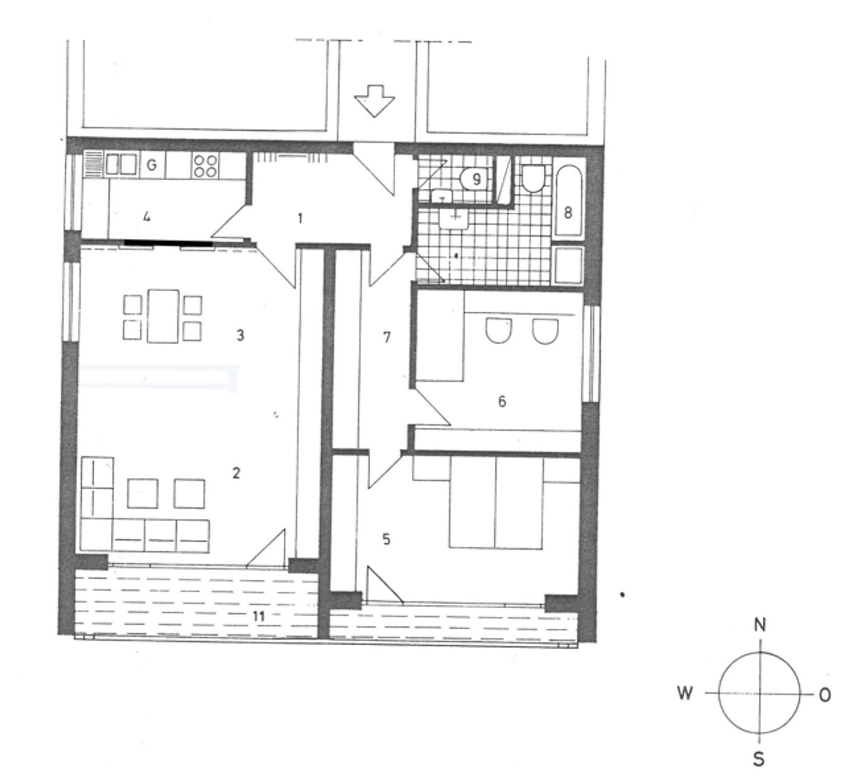 Innenstadtnahe 3-Zimmer-Eigentumswohnung mit zwei Balkonen und TG-Stellplatz im unteren Ostviertel