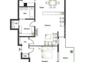 Erstbezug: Hochwertig sanierte und wunderschön möblierte Traumwohnung in Stuttgart Mitte/Süd – Die vollständige Adresse der Immobilie erhältst du vom Anbieter., 70180 Diemershalde, Stuttgart – Vorschaubild 25