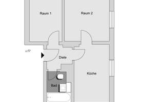 2,0-Zimmer-Wohnung in Stuttgart Hallschlag – Bilfingerstr. 10, 70376 Hallschlag, Stuttgart – Vorschaubild 4