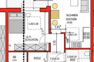 Helle 2-Zi.-Wohnung inkl. Einbauküche am Naherholungsgebiet Königsforst – Leidenhausener Straße 13, 51145 Eil, Köln – Vorschaubild 6