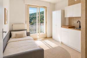 Vollmöbliertes Studioapartment mit Balkon und Aussicht über Stuttgart