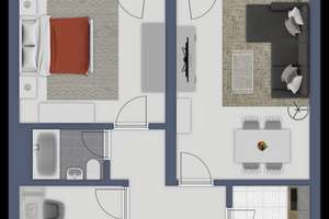 Frisch renovierte 2,5 Zimmer-Wohnung in der 4.Etage mit Balkon und Wannenbad – Klipperstr. 18, 23558 Buntekuh, Lübeck – Vorschaubild 27