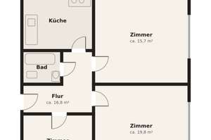 3-Zimmer-Wohnung mit Balkon in Bremen-Hastedt – 28207 Hastedt, Bremen – Vorschaubild 11