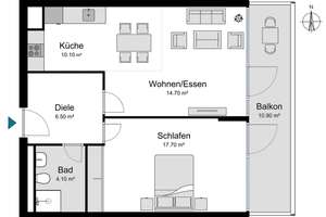 ROGERS: Lichtdurchflutete Wohnung mit großem Balkon – Die vollständige Adresse der Immobilie erhältst du vom Anbieter., 80807 Milbertshofen, München – Vorschaubild 17