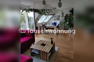 Tauschwohnung: Lichtdurchflutete Dachgeschosswohnung mit offener Küche