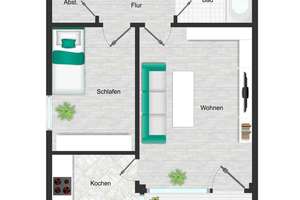 Gemütliche 2-Zimmer-Wohnung in ruhiger Lage – Perfekt für Kapitalanleger in Top von Regensburg – Die vollständige Adresse der Immobilie erhältst du vom Anbieter., 93059 Reinhausen, Regensburg – Vorschaubild 7