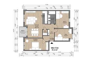 Attraktive 4,5 Zimmer-Wohnung im 2. OG mit Balkon und Aufzug – 63075 Bürgel, Offenbach am Main – Vorschaubild 2