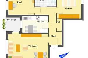 3-Zimmer-Wohnung mit Ausblick in Reislingen S/W – V.-Droste-Hülshoff-Str. 33, 38446 Wolfsburg – Vorschaubild 2