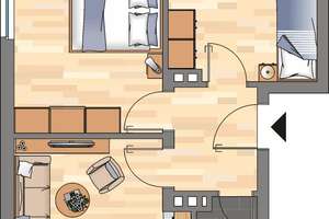 2-Zimmer-Wohnung in Wilhelmshaven City – Tilsiter Straße 15, 26389 Bant, Wilhelmshaven – Vorschaubild 6