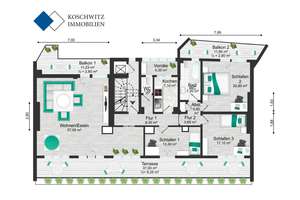 Stadtleben trifft Wohnqualität – 4 Zimmer, Kamin und drei Balkone – Oststraße 37, 40211 Stadtmitte, Düsseldorf – Vorschaubild 25