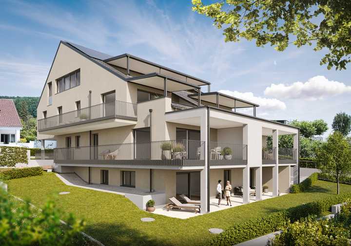 Stilvolles Wohnen mit fantastischem Ausblick - 3-Zimmer-Erdgeschosswohnung mit Loggia und Balkon