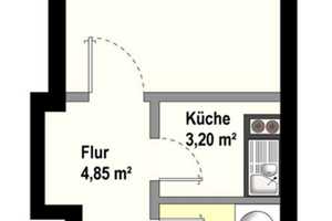 München Forstenried: Möbliertes 1 Zimmer Appartment in fußläufiger Entfernung zur U-Bahnstation (U3) – Forstenrieder Allee 4a, 81476 München – Vorschaubild 8
