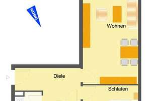 2-Zimmer-Wohnung mit Tageslicht-Duschbad und Balkon in Reislingen S/W – V.-Droste-Hülshoff-Str. 43, 38446 Reislingen, Wolfsburg – Vorschaubild 2
