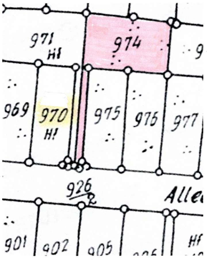 Grundriss Flurtück 974