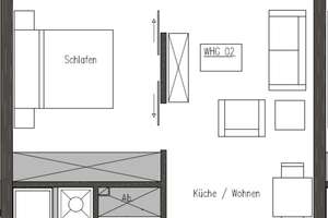 Beverbäker Wiesen - gemütliches KUBOX-Apartment mit großer Terrasse und Einbauküche – Ammergaustraße 98, 26123 Ohmstede, Oldenburg (Oldenburg) – Vorschaubild 7