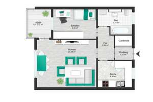 Ihr neues Zuhause über den Dächern Braunschweigs ! ! ! – Die vollständige Adresse der Immobilie erhältst du vom Anbieter., 38120 Weststadt, Braunschweig – Vorschaubild 24