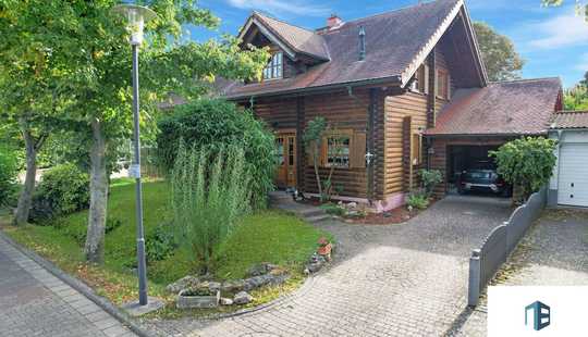 Bild von Familienfreundliches Holzhaus aus finnischem Qualitätsvollholz – großer Garten, Sauna & Kamin