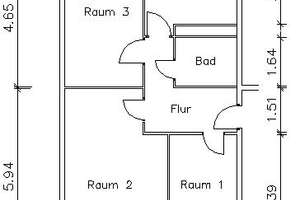 3 Zimmer mit Balkon - Ausschließlich mit weißem WBS für 3 Personen! – 4205 Grünau-Nord, Leipzig – Vorschaubild 4