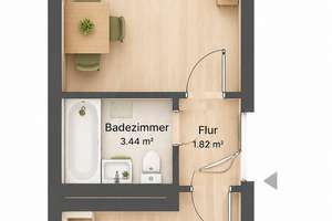 Neubauapartment nahe Kulkwitzer See – Die vollständige Adresse der Immobilie erhältst du vom Anbieter., 4207 Lausen-Grünau, Leipzig – Vorschaubild 5