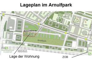 Neuhausen, moderne 2 Zi.-Whg. in exklusivem Bauhaus-Ensemble, im  Arnulfpark – Marlene-Dietrich-Str. 59, 80636 St. Vinzenz, München – Vorschaubild 8