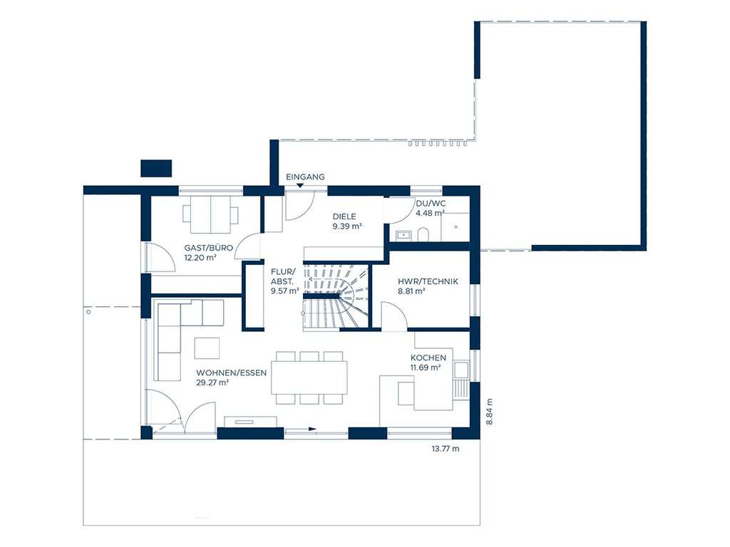 Immobilie in Pfaffenhofen an der Glonn - VERBINDET ARCHITEKTUR MIT RAUM FÜR ECHTE LEBENSQUALITÄT. BAUPLATZ IM KAUFPREIS ENTHALTEN! - Bild 3